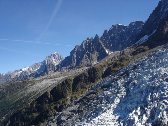 The Chamonix Aiguilles, Aig Verte in the distance